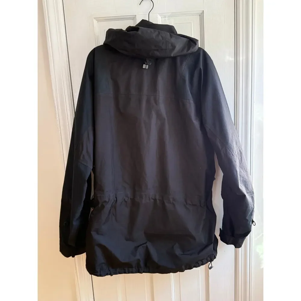 The North Face GORE-TEX Mountain Jacket Black Hooded Vents Men's XL EUC